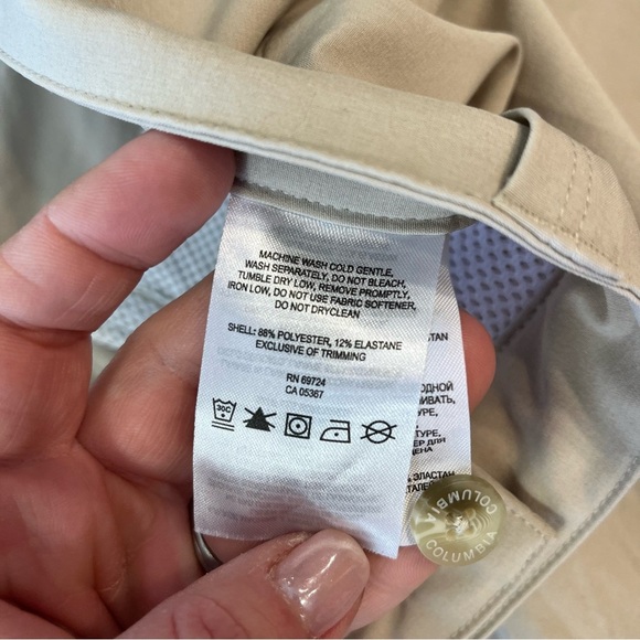 Columbia Men’s PFG khaki shorts size 38 waist 10 in length - Picture 3 of 8